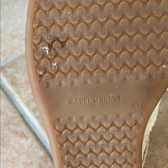 Isabel Marant Cream High-Top Sneakers - Picture 9 of 11